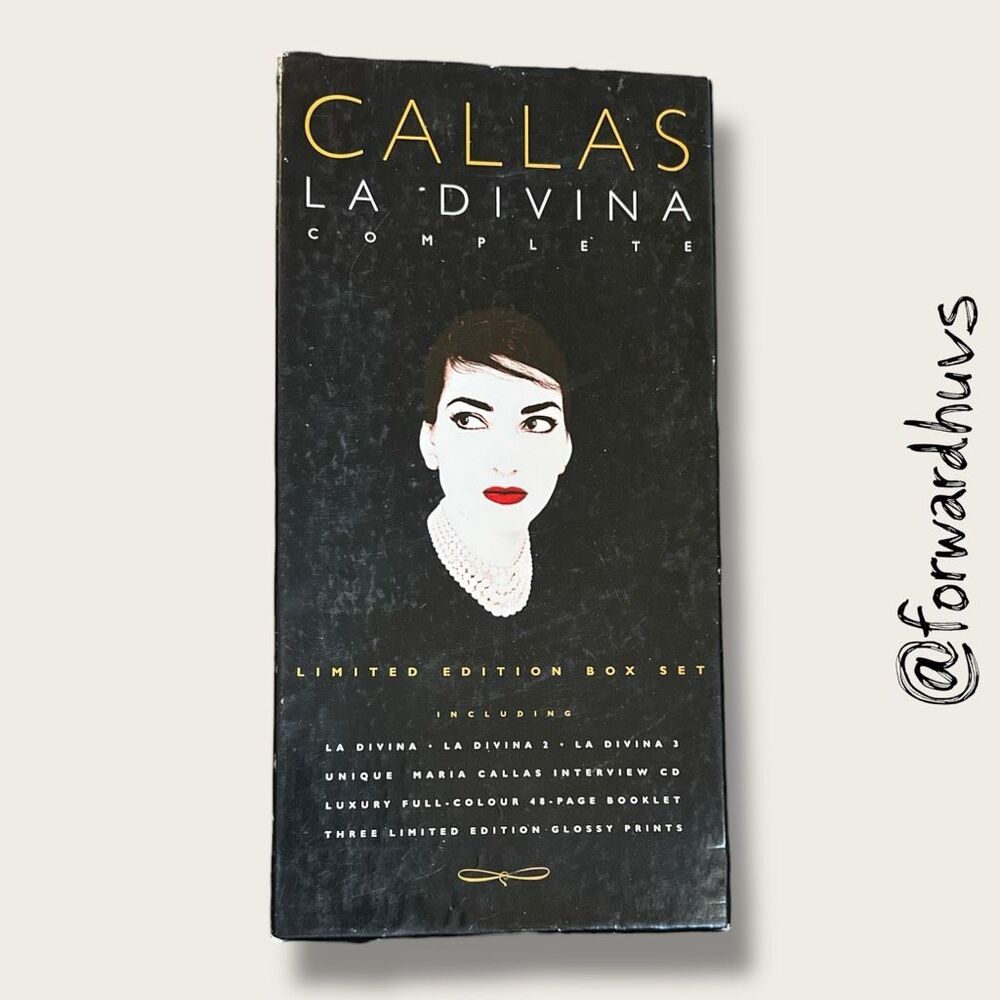 Maria Callas – La Divina Complete Box Set – 4 CDs + Interview + Booklet + Prints